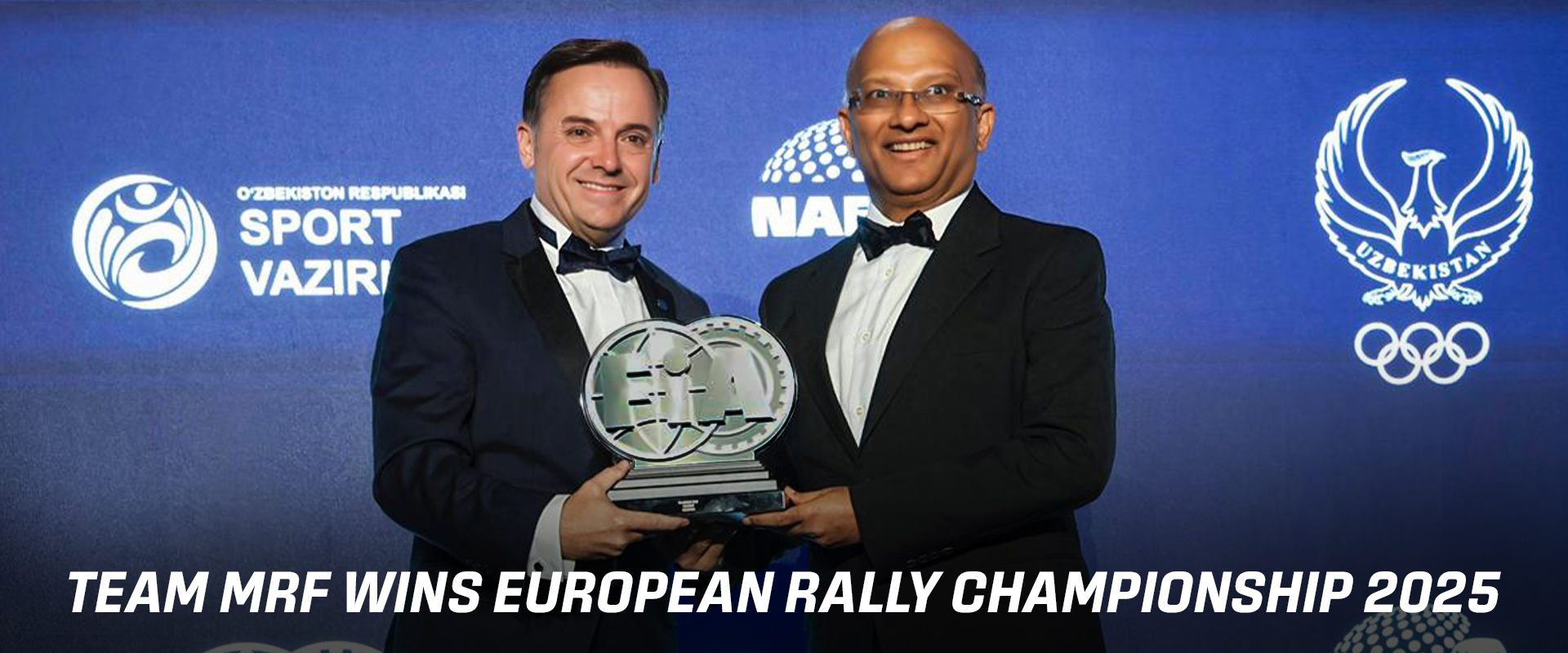 MRF Tyres honoured with FIA ERC Team Title at FIA Awards Gala 2025