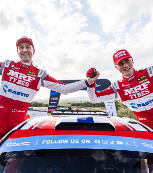 Team MRF Tyres wins Rally Hungary with Roope Korhonen and Anssi Viinikka Team MRF Tyres wins Rally Hungary with Roope Korhonen and Anssi Viinikka